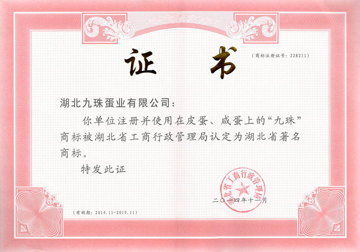 2014年湖北著名商標